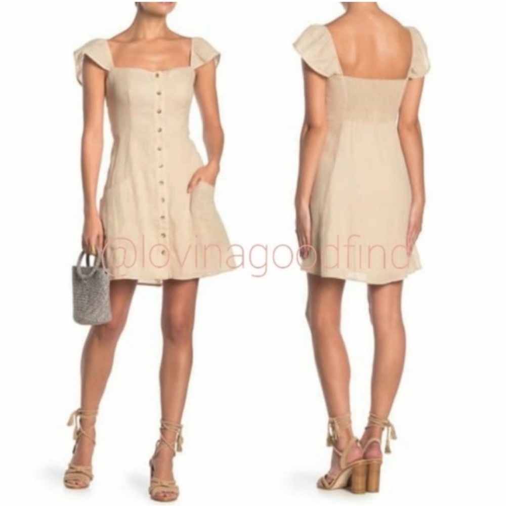 SHOW ME YOUR MUMU Sorrento Short Sleeve Front Button Dress NWT sz M - Picture 10 of 10